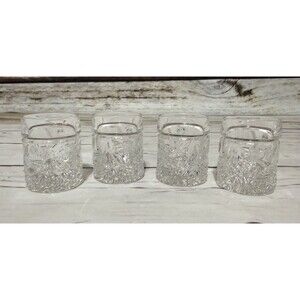 Vintage Hofbauer Crystal Bird Whiskey Glasses Set of 4 The Byrdes Collection